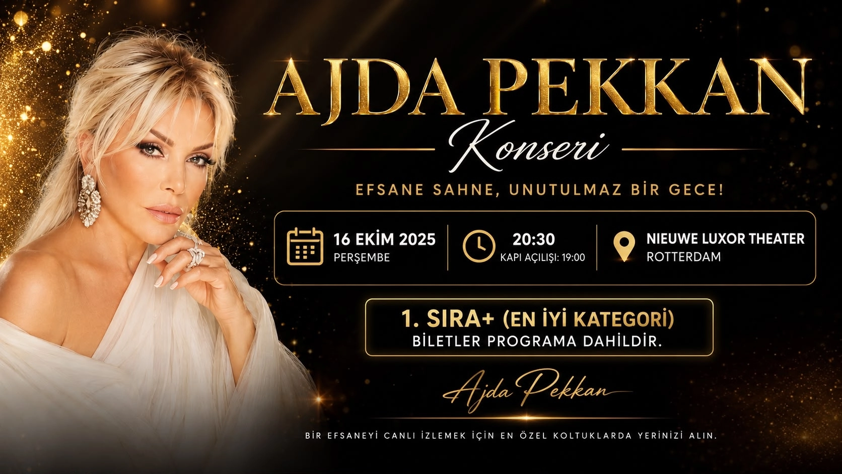 Ajda Pekkan Konserli Amsterdam Turları